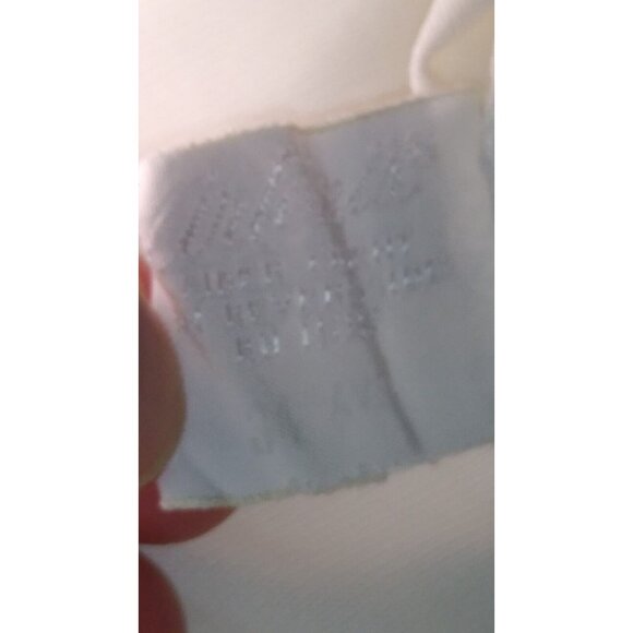 Vintage Artemis 60s Lace Ivory Nylon Full Slip 34 Ave Sheer Chest - Picture 7 of 8